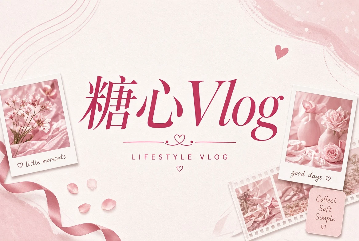 糖心Vlog关于糖心Vlog主题插画